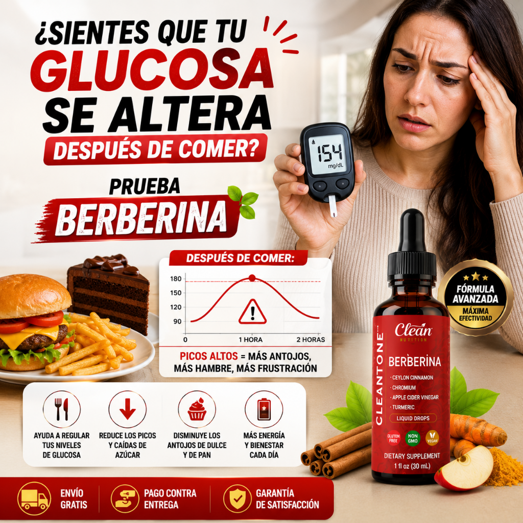 Berberina Clean Nutra®- Controla tu Azúcar en Sangre